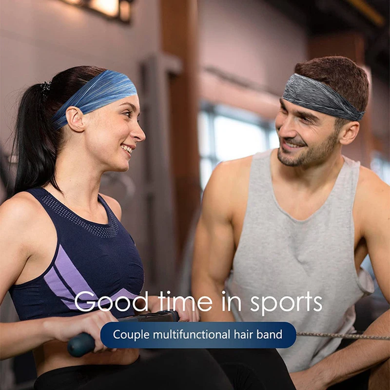 人気! 男性と女性のためのユニセックスの大きな弾性ヘッドバンド,ストライプ,グラデーション,ランニング,フィットネス,ワイドターバン,ヘッドラップ,スポーツ,ヘアバンド