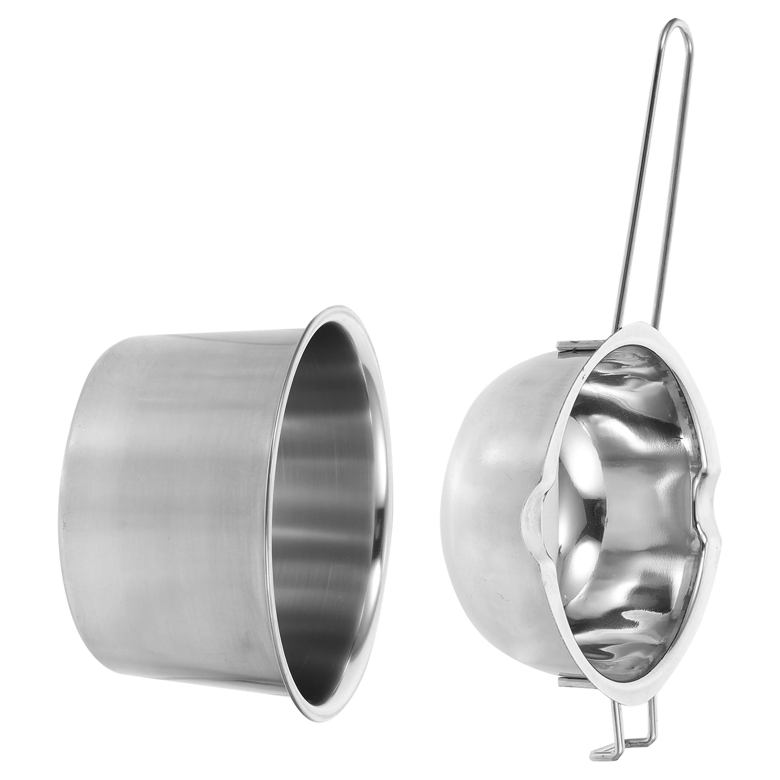 

1Set Stainless Steel Double Boiler Pot Chocolate Melting Pot Wax Butter Candy Cheese Melting Pan Ergonomic Handle Cooking Tool
