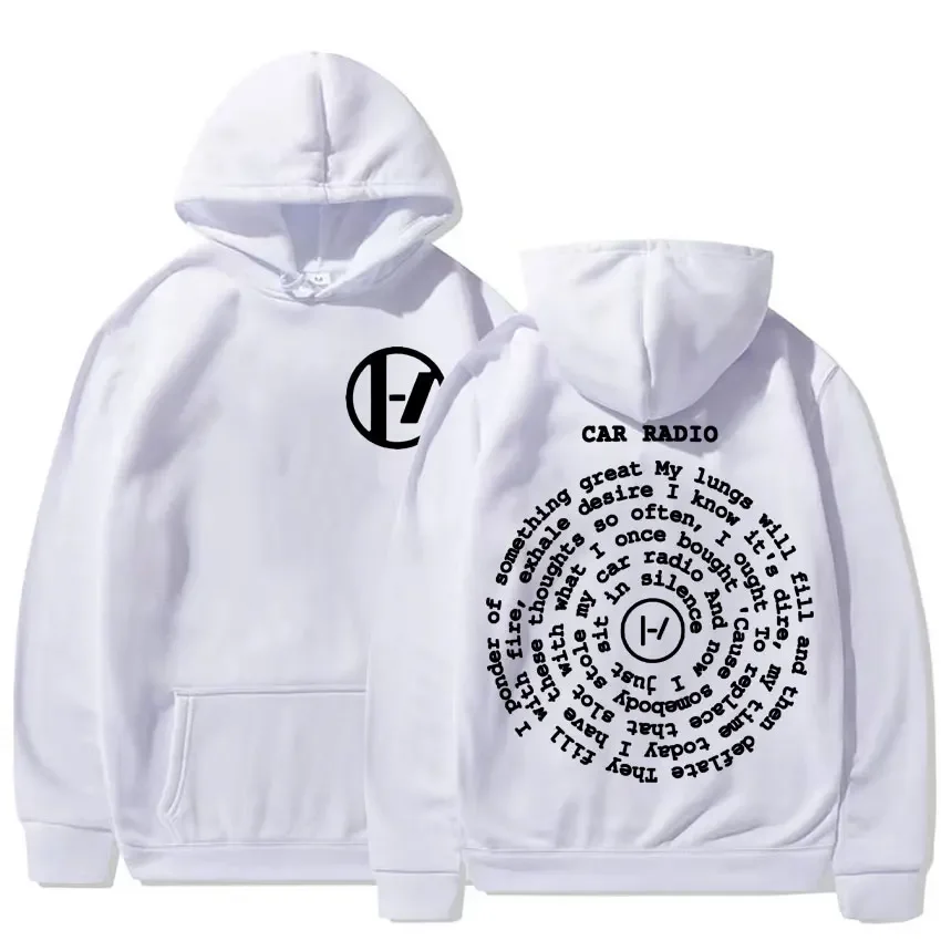 2026 Twenty One Pilots Autoradio Doppelseitig Bedruckter Hoodie Harajuku Hip Hop Oversized Sweatshirt Herren Damen Mode Lässig Gemütlich H – Detail 9