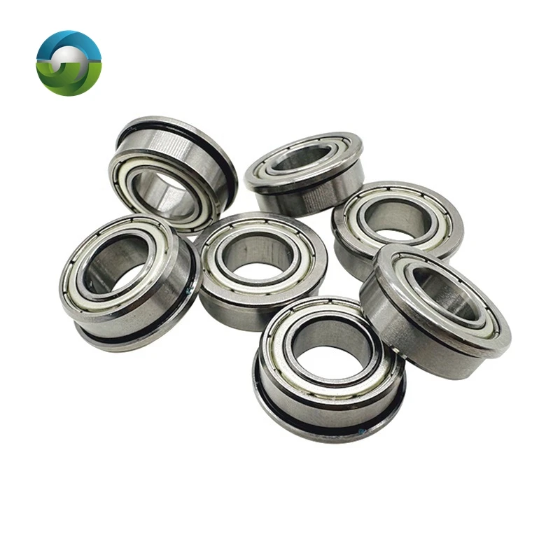 4PC F63800ZZ Flange Bearing 10x19x7 mm ABEC-7  Double Shielded Deep Groove Flanged F63800 Z ZZ Ball Bearings F63800-2Z F63800Z