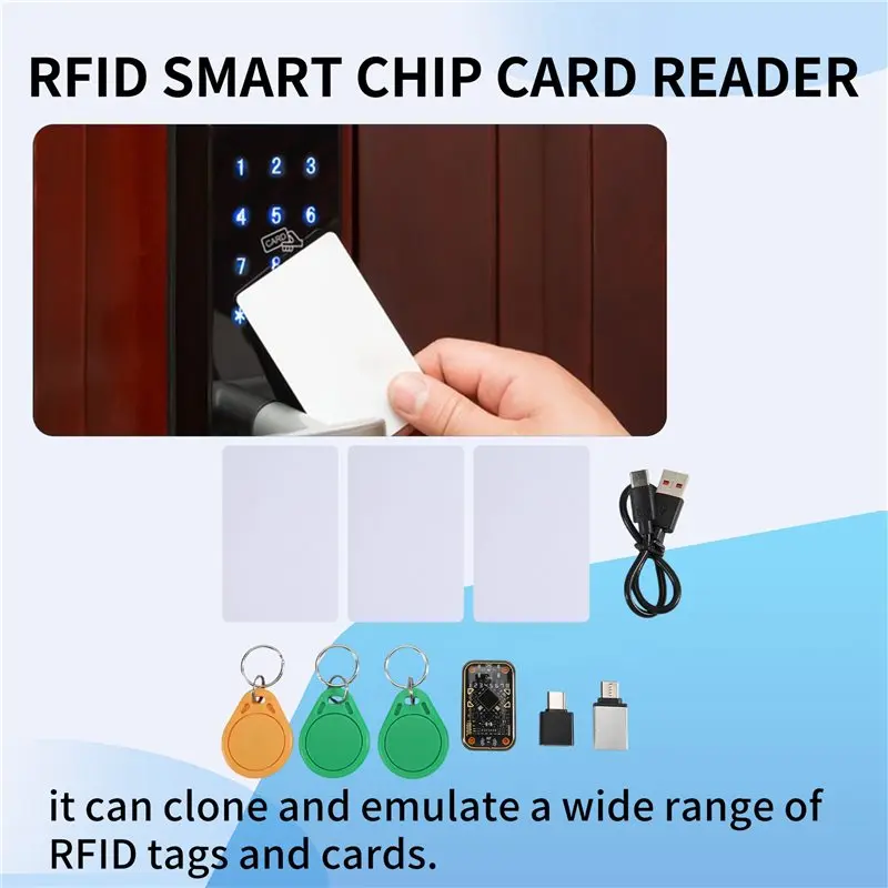 Chameleon Ultra V2.0 RFID Smart Chip Reader Emulator 125Khz 13.56Mhz Card Decode Duplicator +3XUID Keychain/UID Card-New