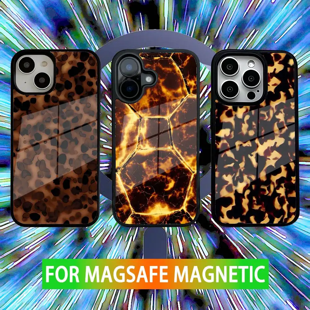

Stylish Tortoiseshell Pattern Phone Case For iPhone 16,15,14,13,12,11,Pro,Max,Plus,Mini,SE Magsafe Magnetic Wireless Charging