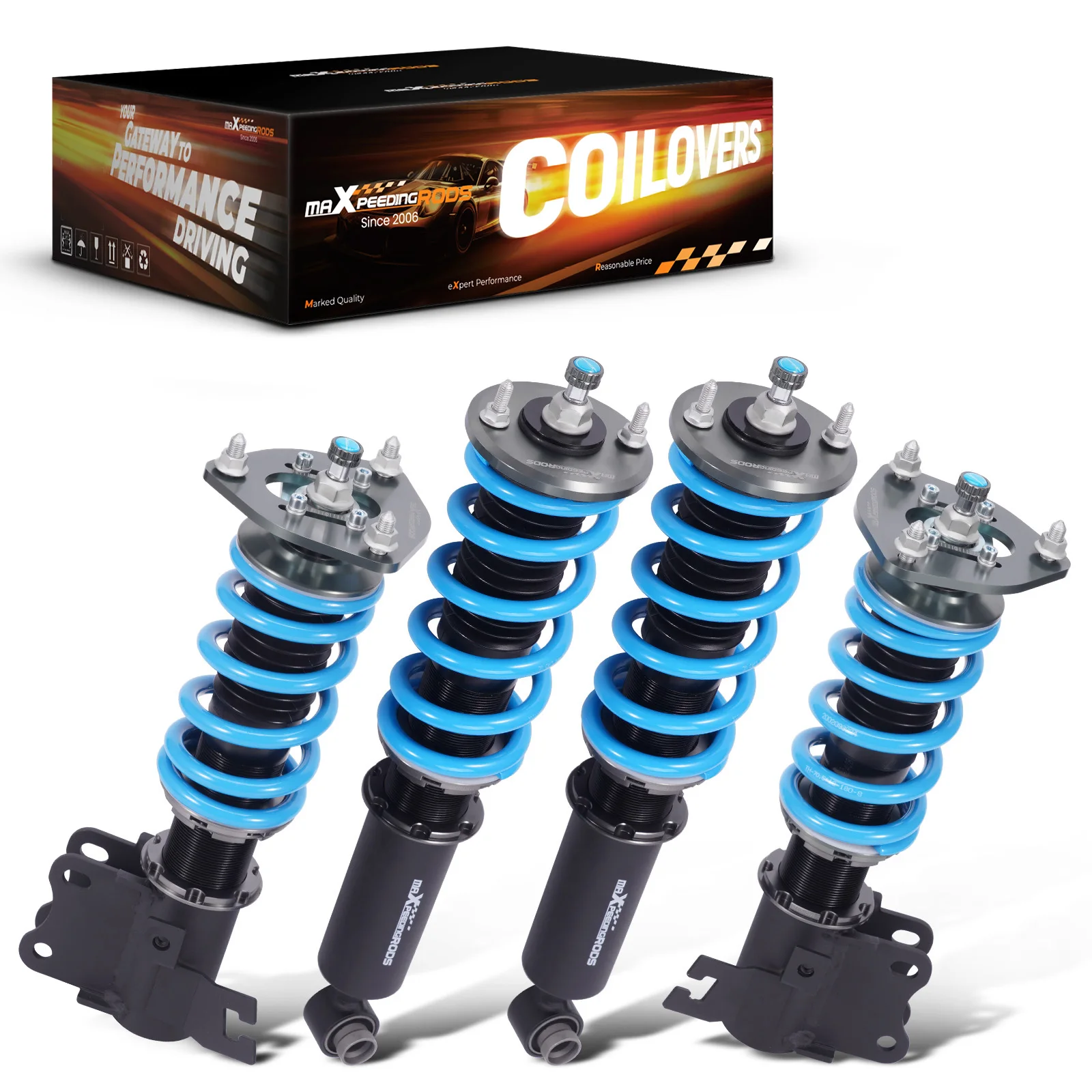 

MaXpeedingrods Adjustable Damper Coilovers Shock Absorber Suspension Struts For Nissan S13 180sx 200sx 89-94