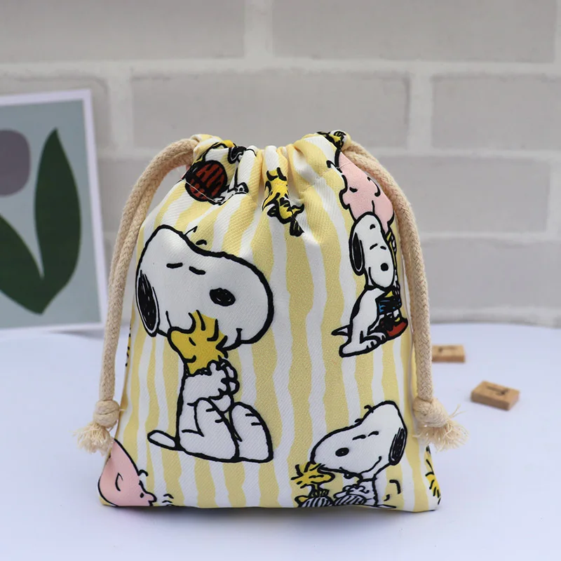 Японские сумки для хранения Snoopy с мультипликационным рисунком, водонепроницаемая косметичка для ключей, монет, утолщенная милая маленькая сумка, Домашний Органайзер, карман