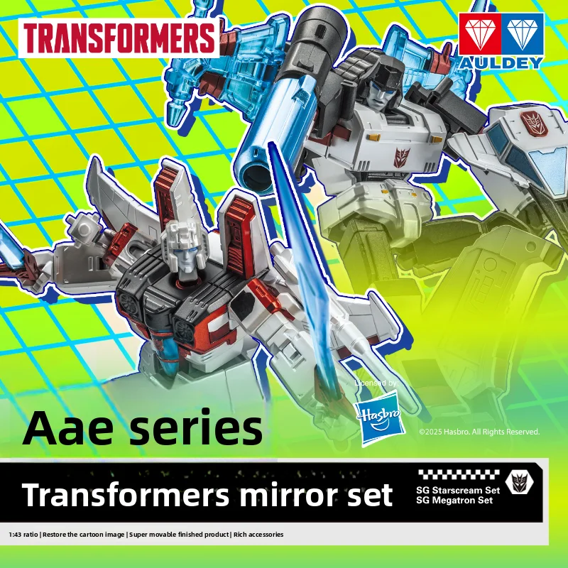 Auldey Double Diamond AAE Transformers G1 Klasyczna Wersja Lustrzana Megatron & Starscream Optimus Prime Super Ruchomy Model Zestaw