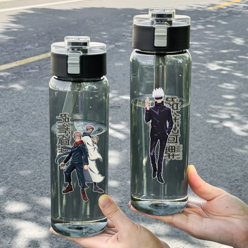 Jujutsu Kaisen Satoru Gojo Fushiguro Megumi Yuji Itadori Water Bottle Anime Peripheral Cartoon Large Capacity Sports Water Cup