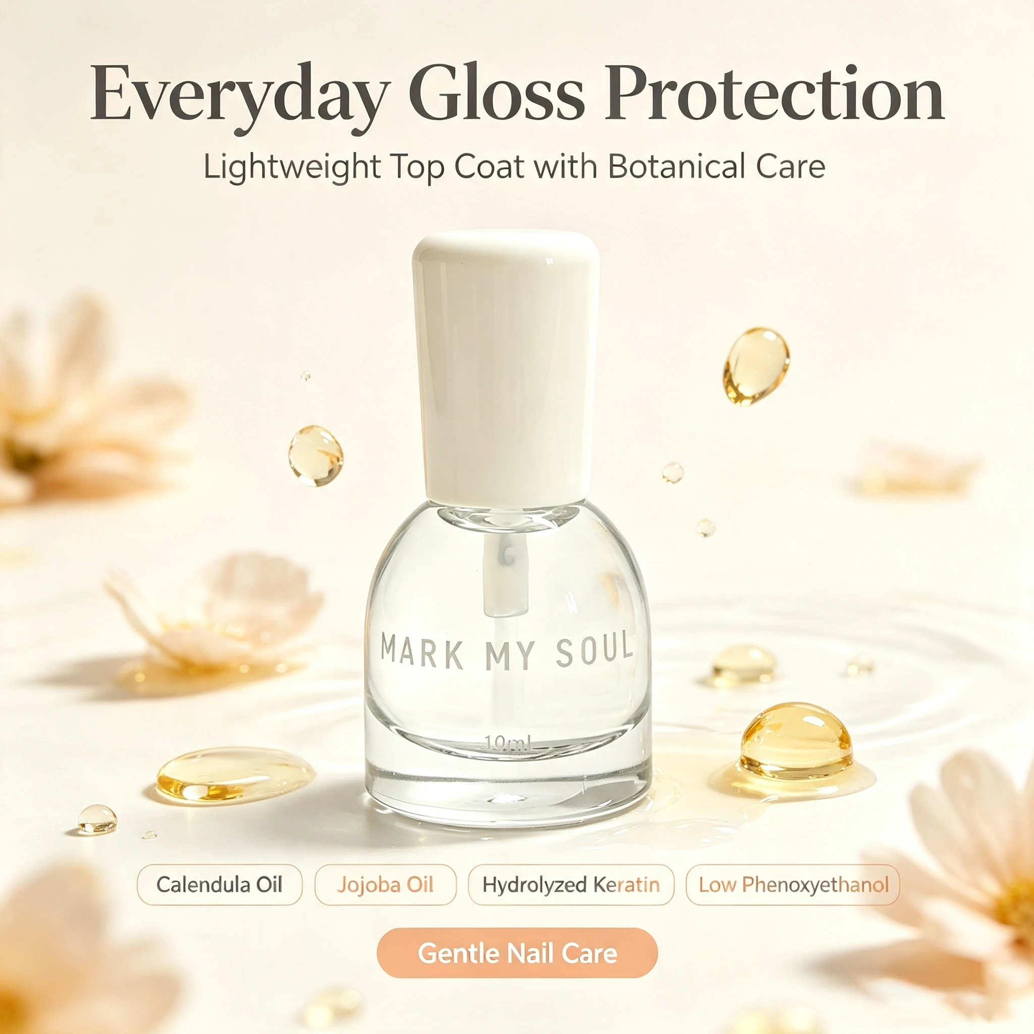 MARK MY SOUL 4-Bottle Complete Nail Care Set, Salon Essential Contains Cuticle Softener, Cuticle Nutrition Oil