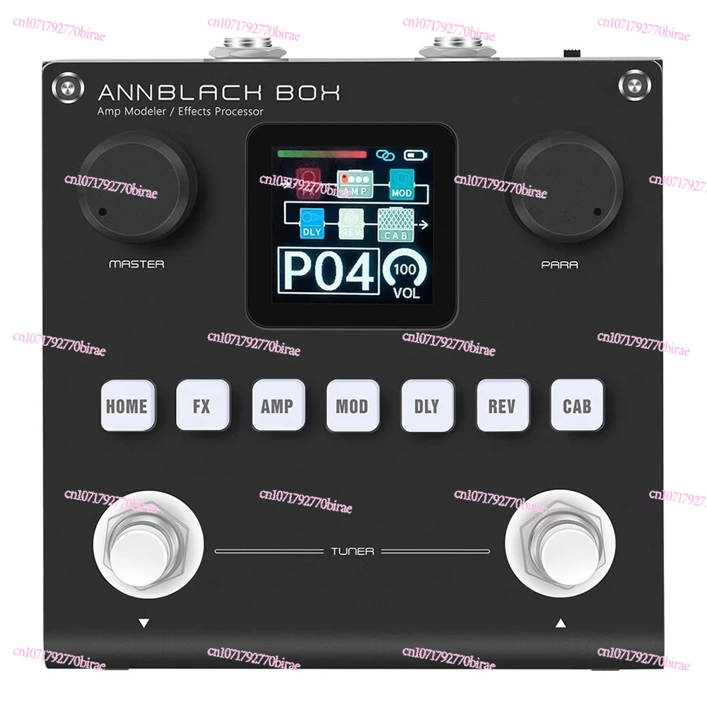 

H1 Black Box Pedals 80 Editable Presets Multi-Effect Guitar Basic Pedals with Built-in Battery App Parameters