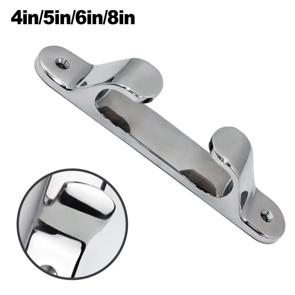 316 Stainless Steel Boat Rope Guide 4/5/6/8 Inch 102mm Size Straight Fairlead Polished Silver Straight Design Line Cleat