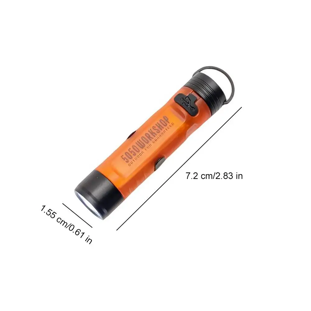 Mini LED Flashlight for Disaster Relief, Long Endurance Emergency Pocket Light with Key Clip, Small Outdoor Survival Lamp image 6