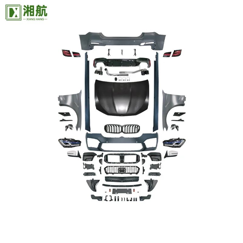 

Suitable for BMW 5 Series/F18 Modified G38 M5 Car Modification Big Surround Bumper Assembly Hood Front and Rear Headlights