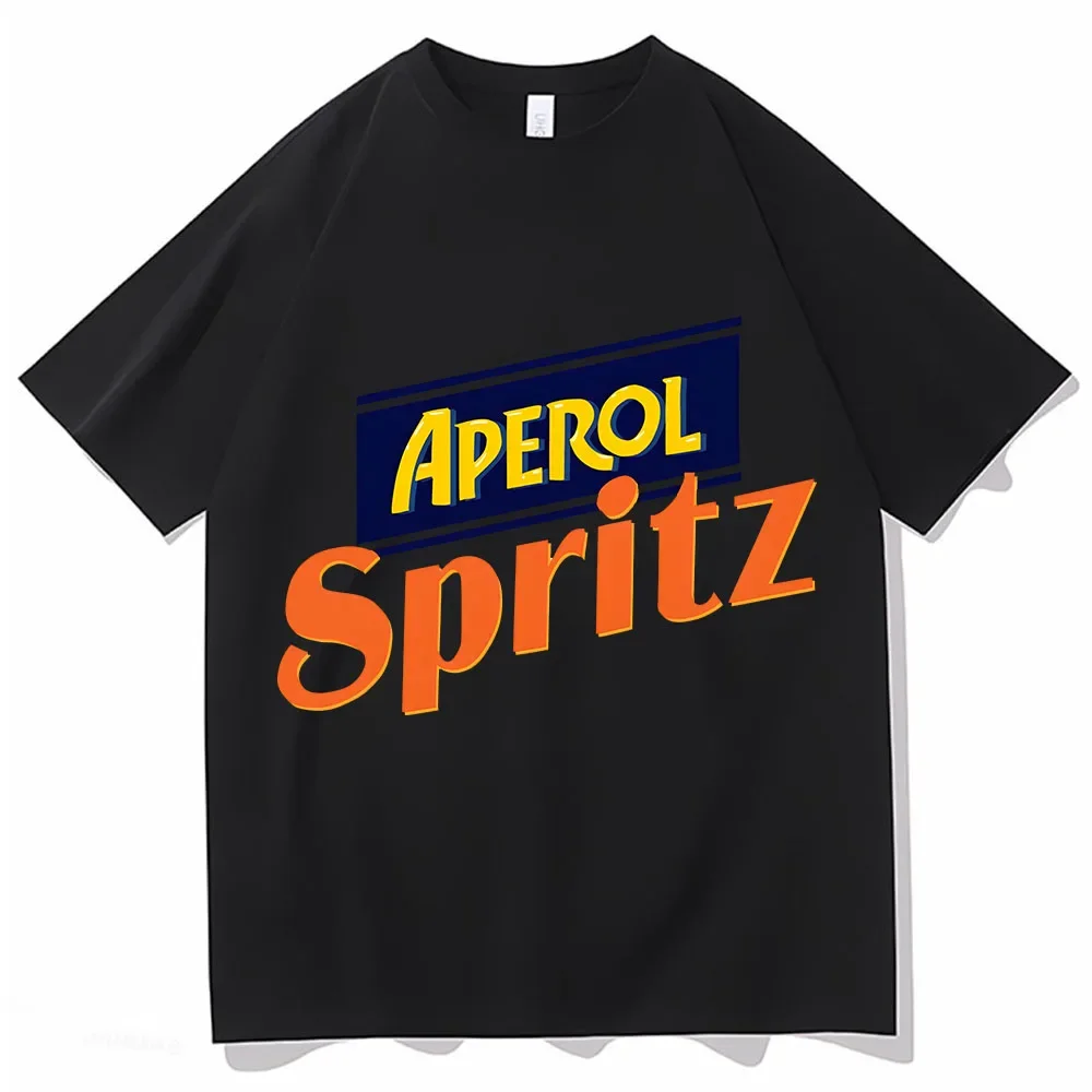 

Aperol Spritz T-Shirt for Women Short Sleeve Crew Neck Summer Clothes Cartoon Graphic Streetwear Camisetas