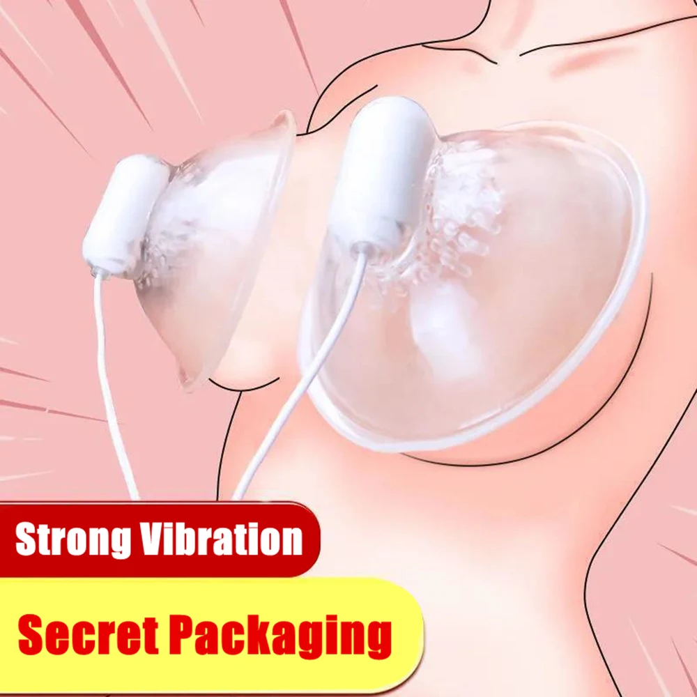 Breast Massager Nipple Stimulation Vagina Clitoris Tongue Licking Vacuum Sucker Pussy Masturbator Vibrators Sex Toys for Women