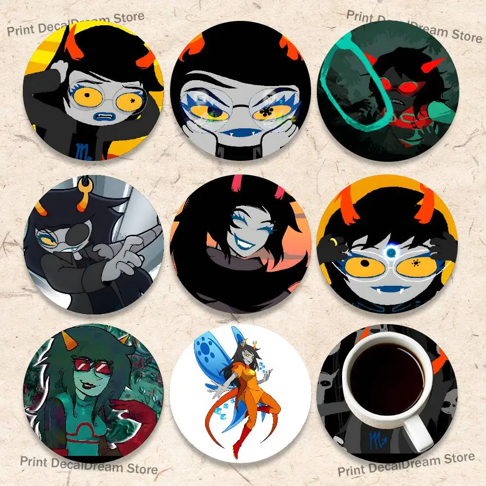 

Charming V-Vriska Serket Cartoon Anime Cute Wooden Coaster Coffee Shop Beverage Shop Family Restaurant Cafe Decoration