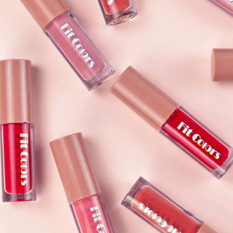 Fit Colors Velvet Lipgloss Set - 4-delige non-transfer, diamantafwerking, langdurige lipglosscollectie