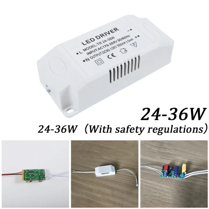 LED Driver 24-36W AC180-265V 50/60Hz DC 90-140V 260mA±5mA Power Supply Unit Lighting Transformers For DIY Panel Lamp Power Light