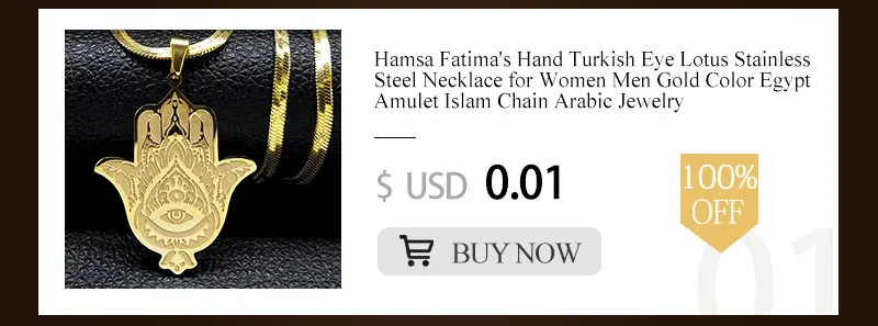 Islam Hamsa Evil Blue Eye Necklace Stainless Steel Turkish Eye Chain Bracelet Greek Jewelry Ojo Turco Acero Inoxidable N1137S02