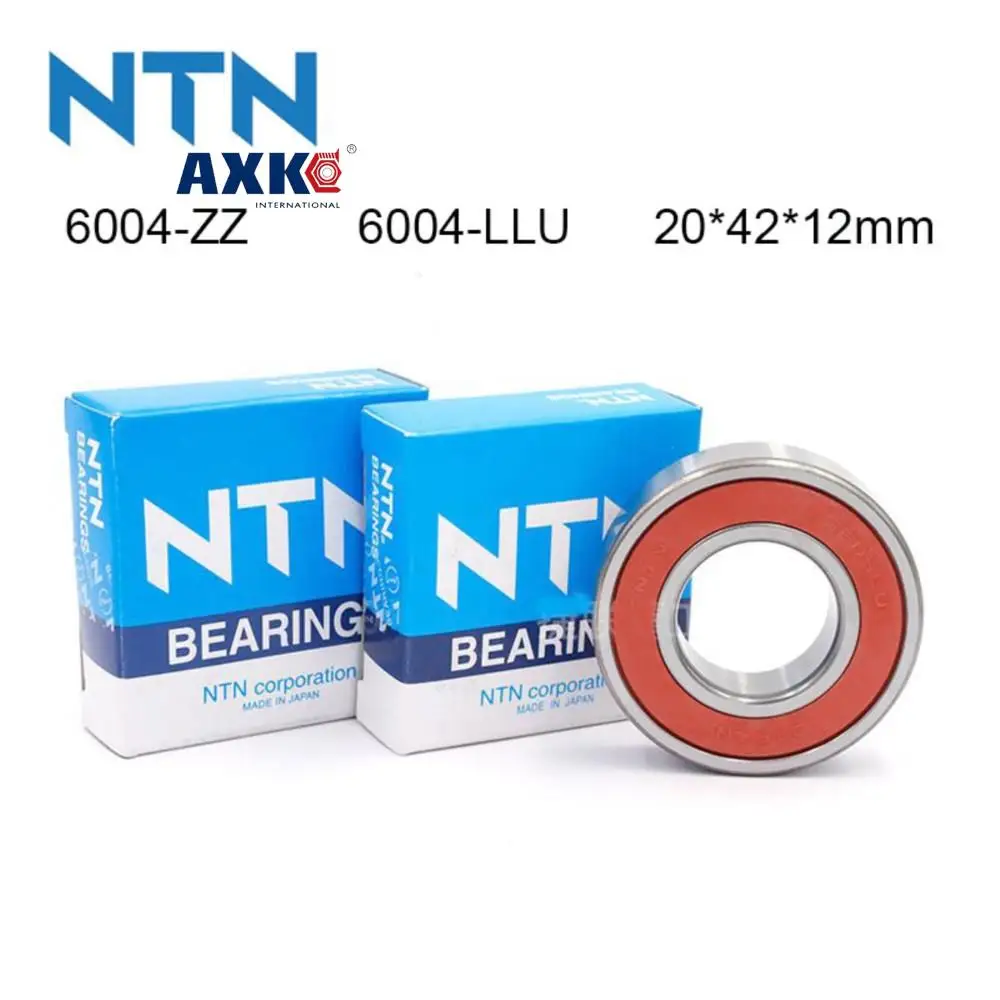 Japan 100% Original NTN Bearing 2/5Pcs 6004-ZZ 6004-LLU ABEC-9 Ball Bearing 20x42x12mm High Speed Deep Groove 6004 Ball Bearing