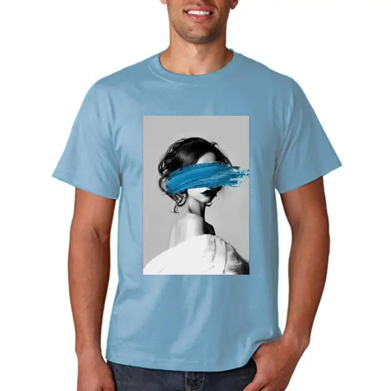 تي شيرتات نسائية بأكمام قصيرة ، فلوو جميل مثير ، ملابس نسائية ، طباعة أزياء أكبر ، الصيف