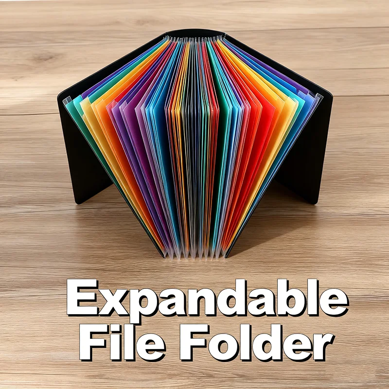 13/25 جيوب مجلد ملفات الأكورديون توسيع المنظم المحمولة حامل مستندات ملونة لإيصالات فواتير الورق