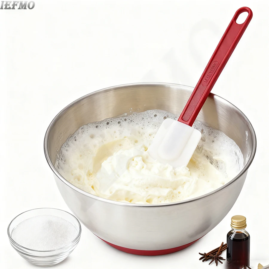 

10 Inch Baking Spatula Set,Food Grade Silicone Cream Spatula,Heat-resistant Scraper For Baking,Mixing,Cakelcing Kitchen Tools