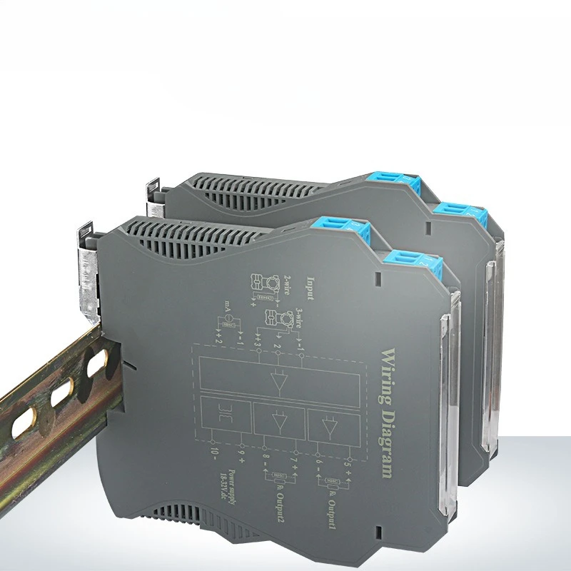 DC Signal Isolator 4-20mA Current One in Two Out Analog Passive Module Distribution Conversion 0-10V5
