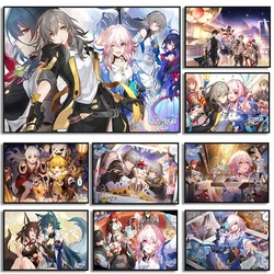 Hot Video Game Honkai Star Rail Anime Characters Gamer Posters and Prints Canvas Printing Wall Art Picture for Living Room Decor