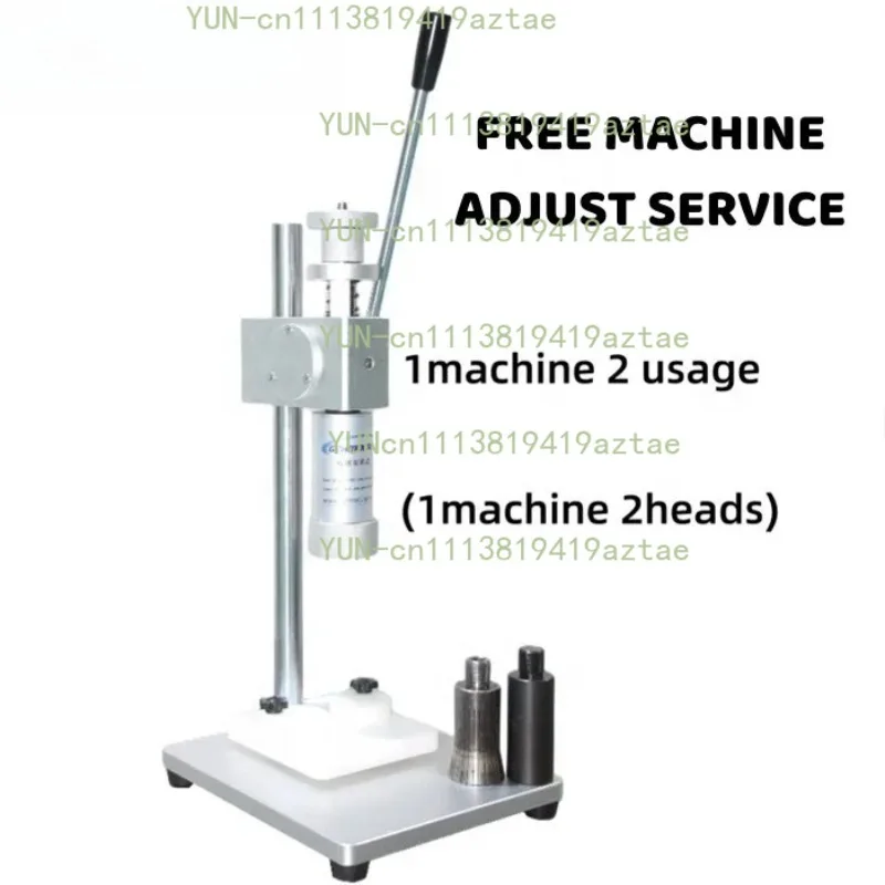 2022 New Silver Pneumatic Manual Perfume Sample Bottle Crimping Crimper Capper Metal Press Packing Tapadora De Botellas