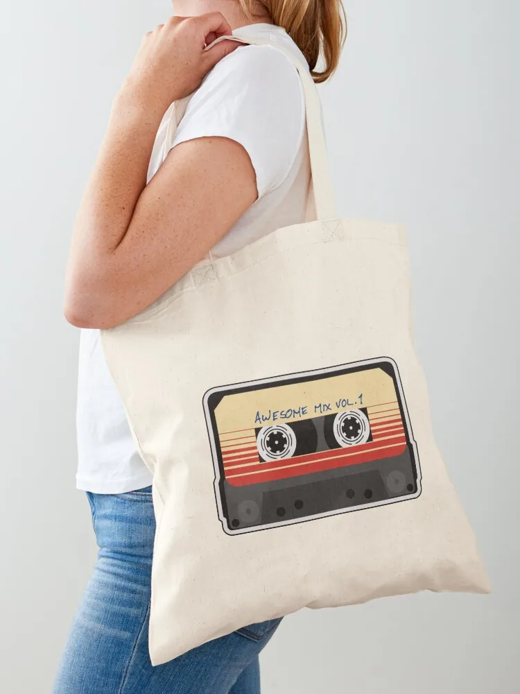 

Awesome Mixtape Vol 1, Tape, Music, Retro Tote Bag Fabric bag Handbags bags luxury women shopper bag women
