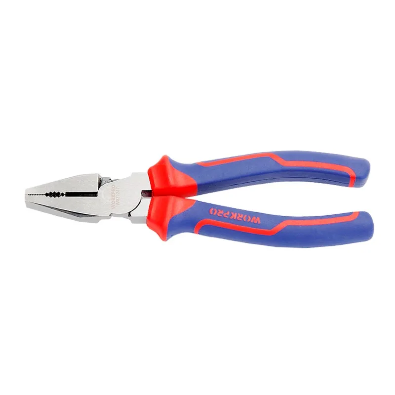 WORKPRO Alicates Combinados de Alto Rendimiento Estilo Alemán de 8 Pulgadas, Alicates de Corte de Alambre Resistentes con Mango Ergonómico, W031247