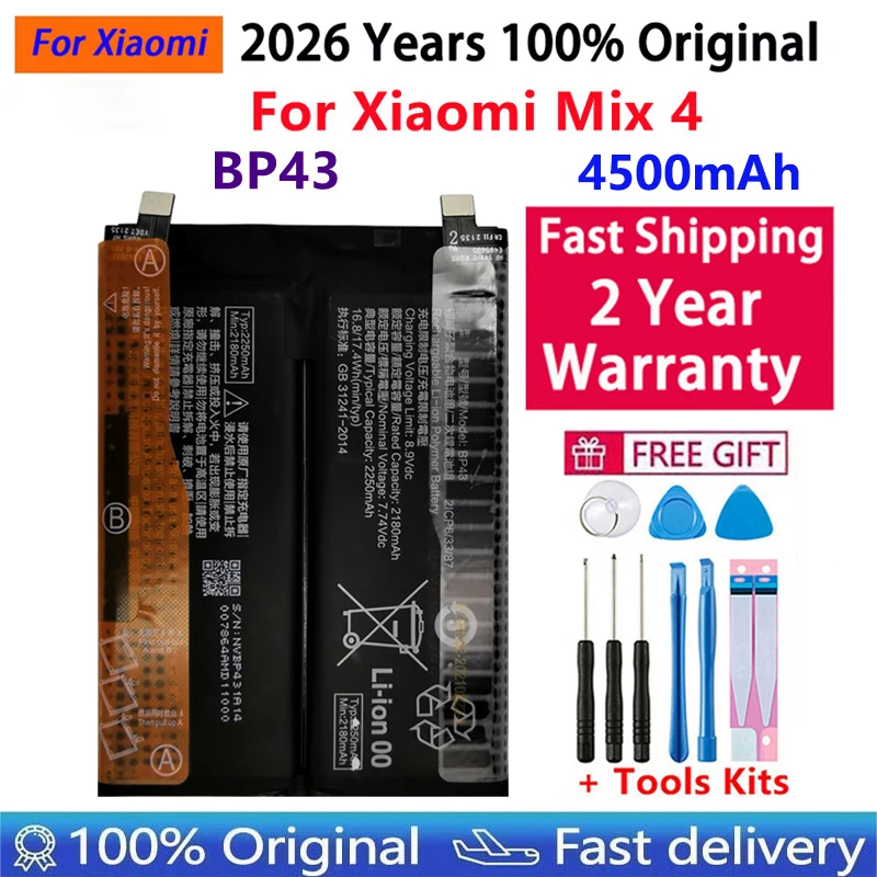 Oryginalna bateria 2026 do Xiaomi Mi Mix 1 2 2S 3 4 Mi 11 Mi11 Lite Ultra Poco X3 F3 Redmi K40 10T 11T Pro — zdjęcie produktu 5