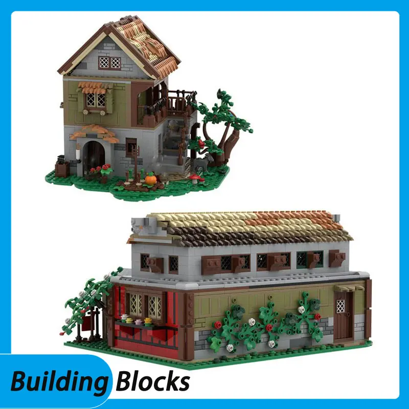 

Распродажа MOC-219547 Castle Cave 215807, пекарня, сборка мелких частиц, строительный блок, игрушечная модель, подарок