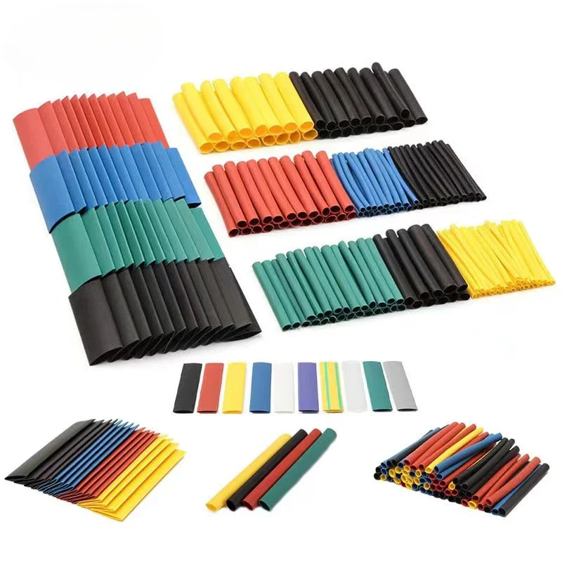 127/164/328/530Pcs Heat shrink tubing tube Heat-shrinkable sheath termoretractil Kit Electrical Wire Cable Waterproof Shrink 2:1