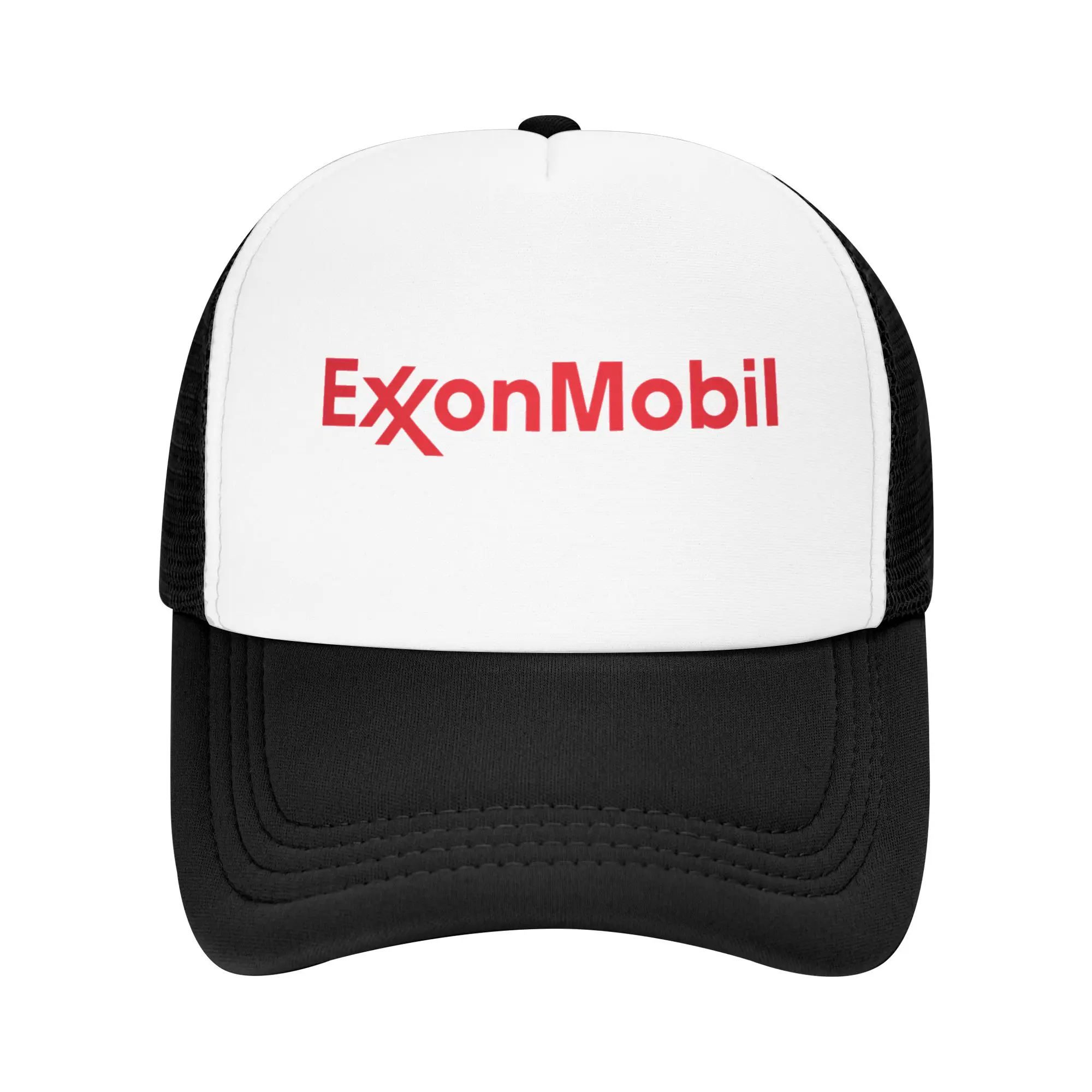 Gorra de béisbol de malla estilo retro de Exxon-Gas Company, gorra deportiva con cierre a presión