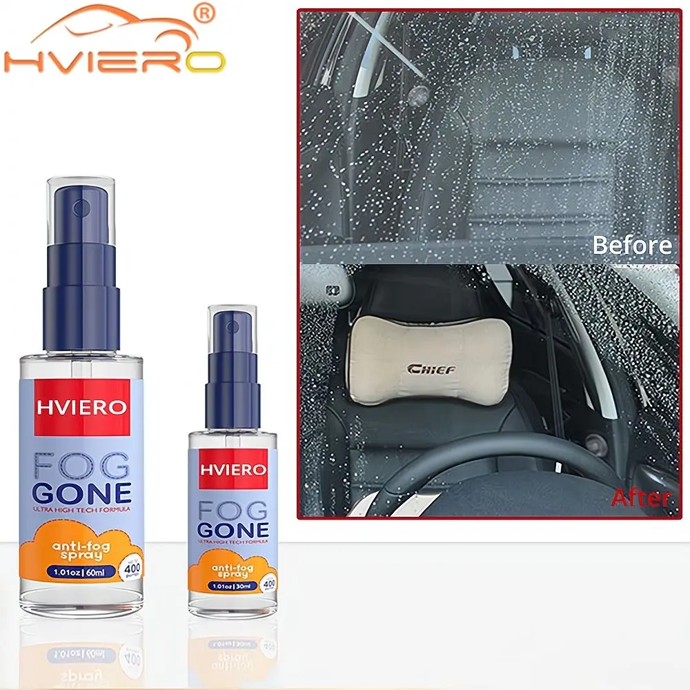 30ml/60ml Glasses Lens Anti-fog Spray Car Windshield Window Decontamination for Rainy Days Maintenance Polishing machine tools