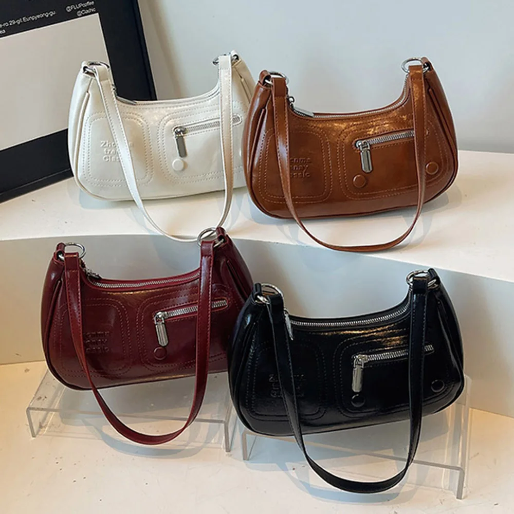 

Яркая сумка через плечо из искусственной кожи, новая модная универсальная сумка на одно плечо, подмышки, простая сумка с буквенным узором Advanced Sense