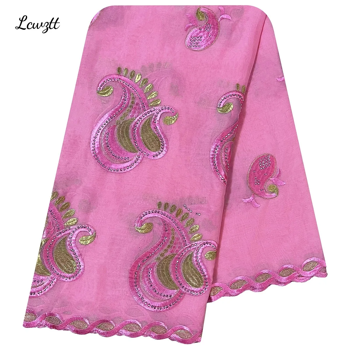 2023 Fashion Hot Sale African Women Scarfs Big Circle Design Big Embrodiery Cotton Big Size Muslim Scarf for Shawls Pashmina