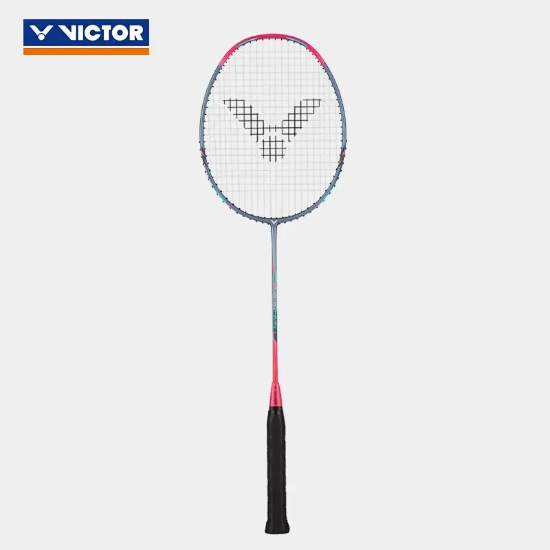 Original VICTOR Badminton Racket Single-shot Offensive Class All-carbon Lightweight Badminton Racket TK-HMR With Strung