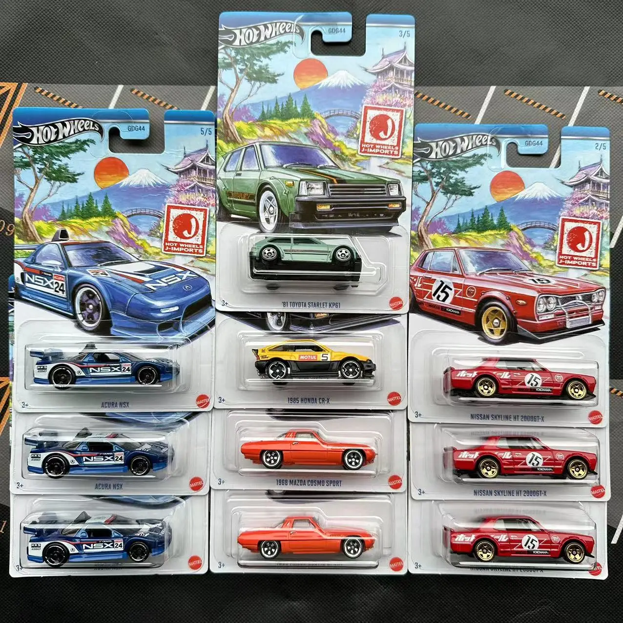 

Набор литых моделей автомобилей Hot Wheels Honda Nissan 1:64, коллекционные автомобильные J-импортные новые неоткрытые игрушки и хобби, игровые транспортные средства