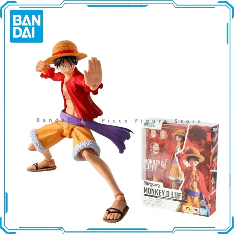 En Stock Bandai Original SHF One Piece Monkey D Luffy Ghost Island figura figuras de acción Anime modelo S.H.Figuarts juguetes regalo