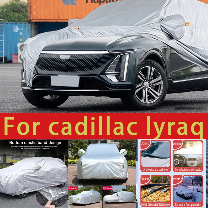 

For cadillac lyrap Outdoor Protection Full Car Covers Snow Cover Sunshade Waterproof Dustproof Exterior Car accessories