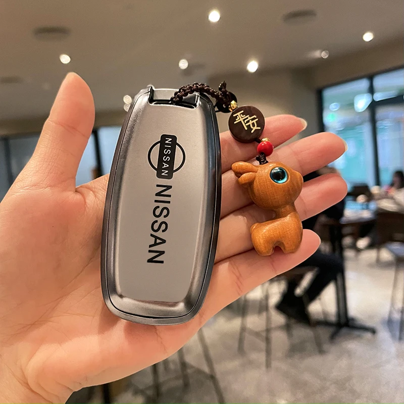 

For Nissan Rouge Kicks Pathfinder J12 Ariya Altima Rogue Qashqai Bluebird Sylphy Remote Car Key Case Cover Holder Accessories