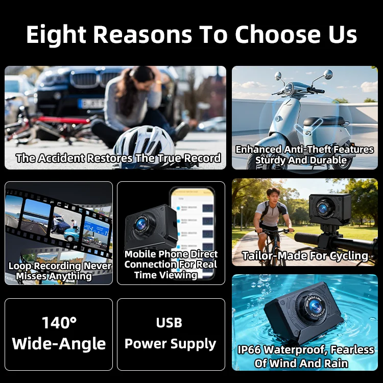 1080P Motorrad-Lenker-Dashcam L3 Mini-Kamera