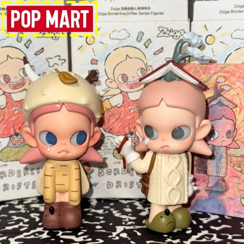 

Подлинная тематическая фигурка Pop Mart Zsiga Borderline Drifter Blind Box Connection, фигурка из ПВХ, Коллекционная настольная игрушка, Рождественский подарок
