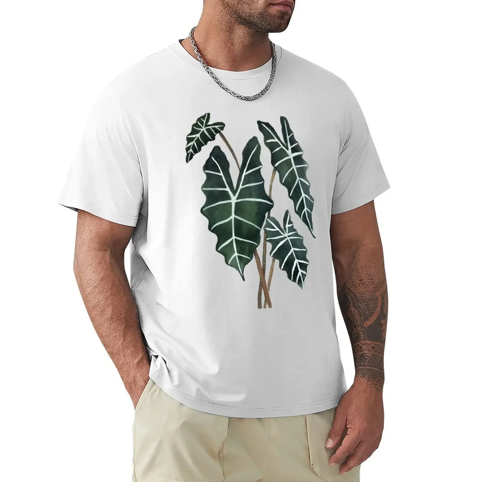 Alocasia T-Shirt animal prinfor boys plus size tops boys animal print mens cotton t shirts