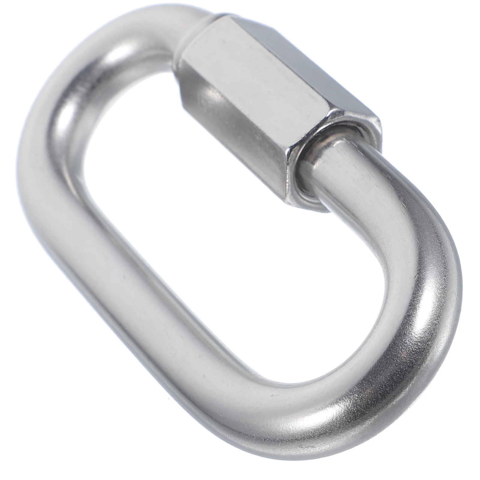 

Heavy Duty Small Chain Link Carabiner M10 Threaded Repair Screw Ring Quick Trailer Hammock Swing Locking D-Shaped