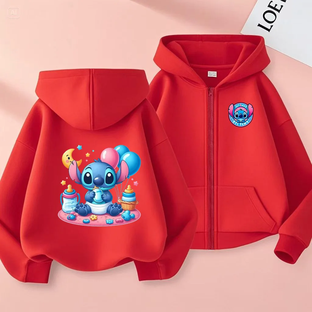 

Children's Autumn Hot-Selling Cardigan Zipper Style Sweatshirt Stitch Boys Girls3-12Yrs Long Sleeves Hoodie Casual Charming Coat
