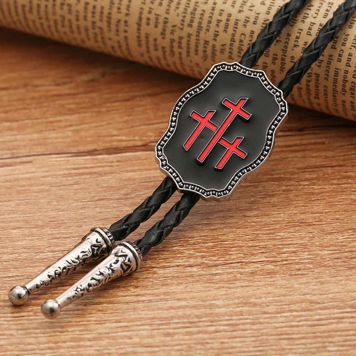 

Sue Che Men's Retro Geometric Figure Design Bolo Tie Fashion Accessory