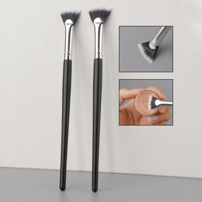 

Single Makeup Brush Fan Brush Eyelash Brush Soft Bristle Flat Eyeshadow Highlighter Brush Makeup