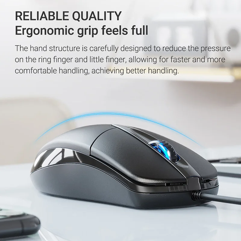 Acer-ماوس ألعاب سلكي مريح ، كتم الصوت ، 1200 ديسيبل متوحد الخواص ، usb ، بصري ، صحي ، للكمبيوتر المحمول ، الكمبيوتر المحمول ، الكمبيوتر